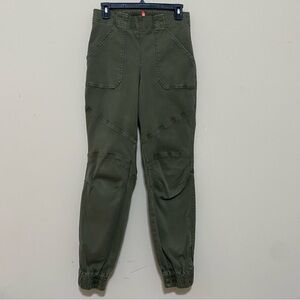 SPANX Olive Green stretch twill perfect joggers